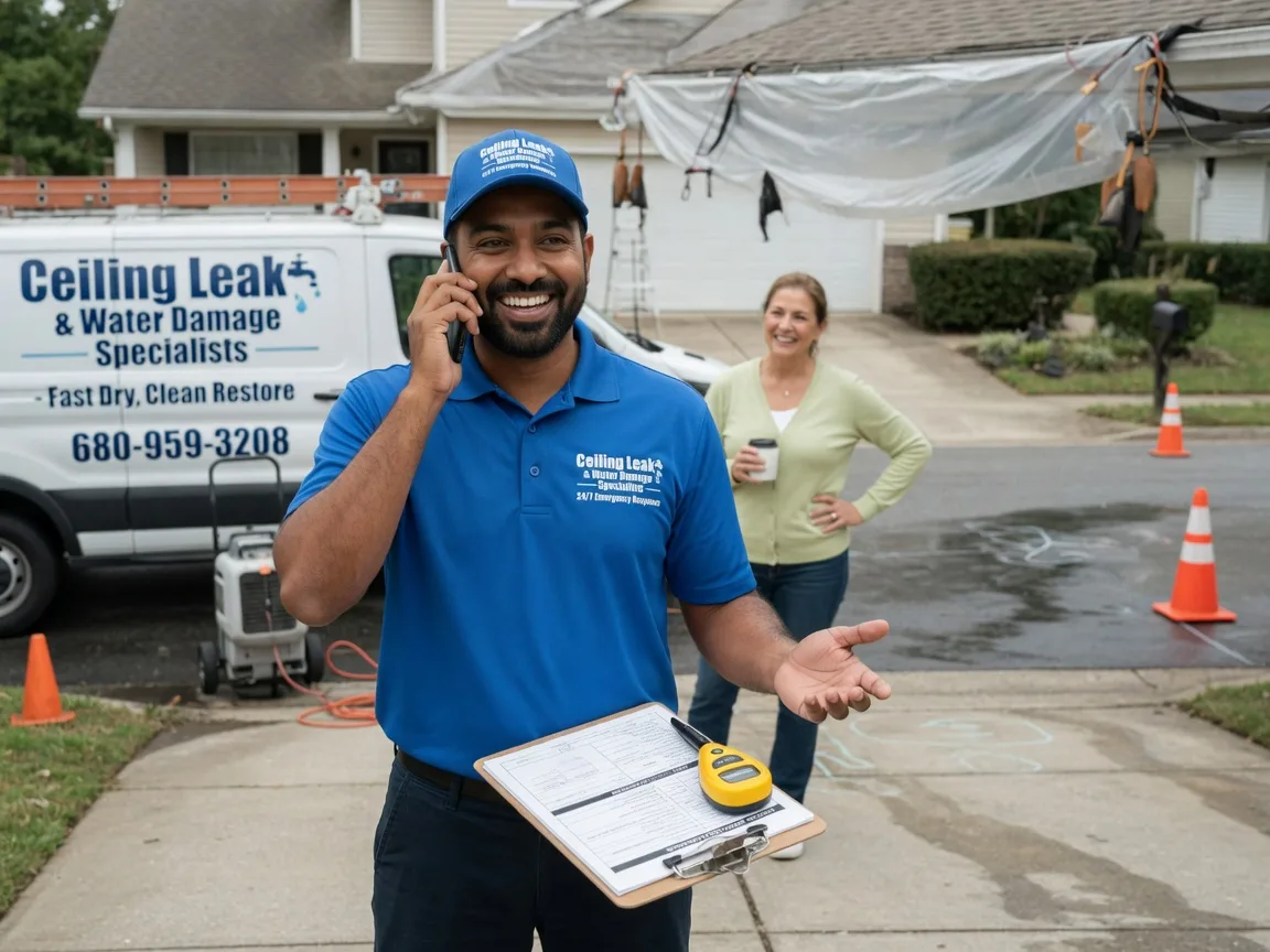 Ceiling Leak Cleanup Gentryville, IN FAQs
